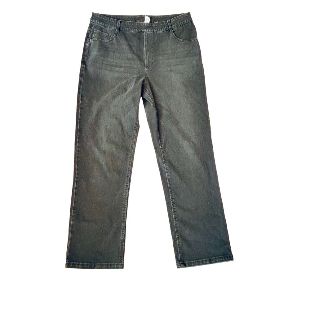 Halara Comfort wide leg black pull on jeans women’s sz XL